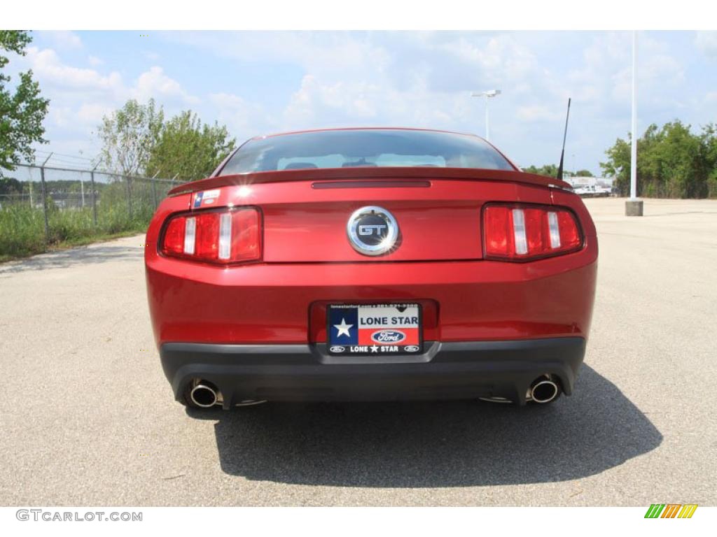 2011 Mustang GT Premium Coupe - Red Candy Metallic / Charcoal Black photo #11