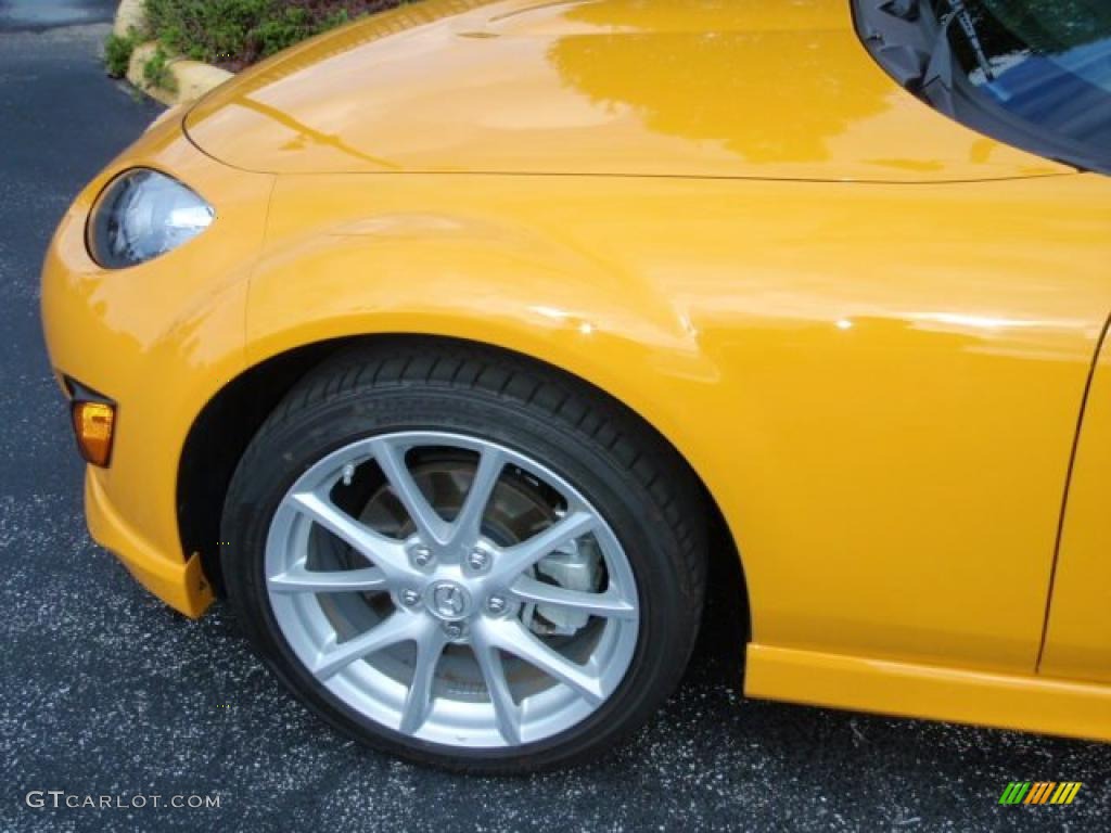 2009 MX-5 Miata Grand Touring Roadster - Competition Yellow / Black photo #8