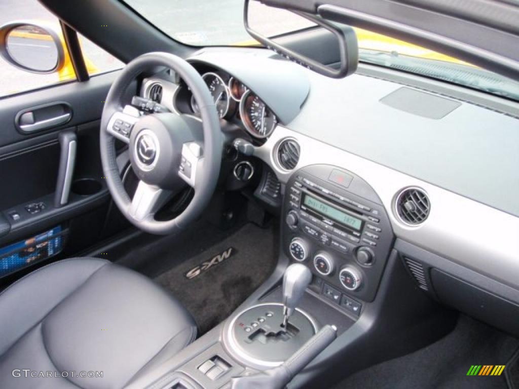 2009 MX-5 Miata Grand Touring Roadster - Competition Yellow / Black photo #19