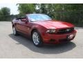 2011 Red Candy Metallic Ford Mustang V6 Premium Convertible  photo #1