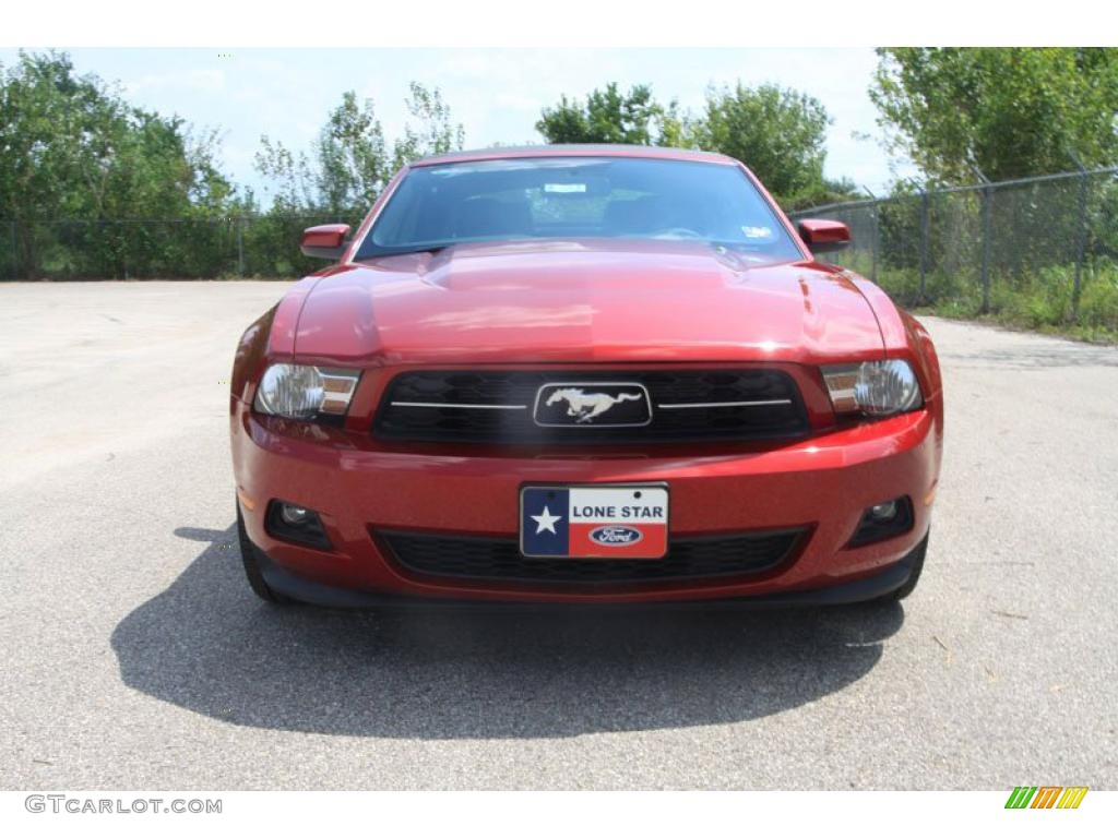 2011 Mustang V6 Premium Convertible - Red Candy Metallic / Charcoal Black photo #9