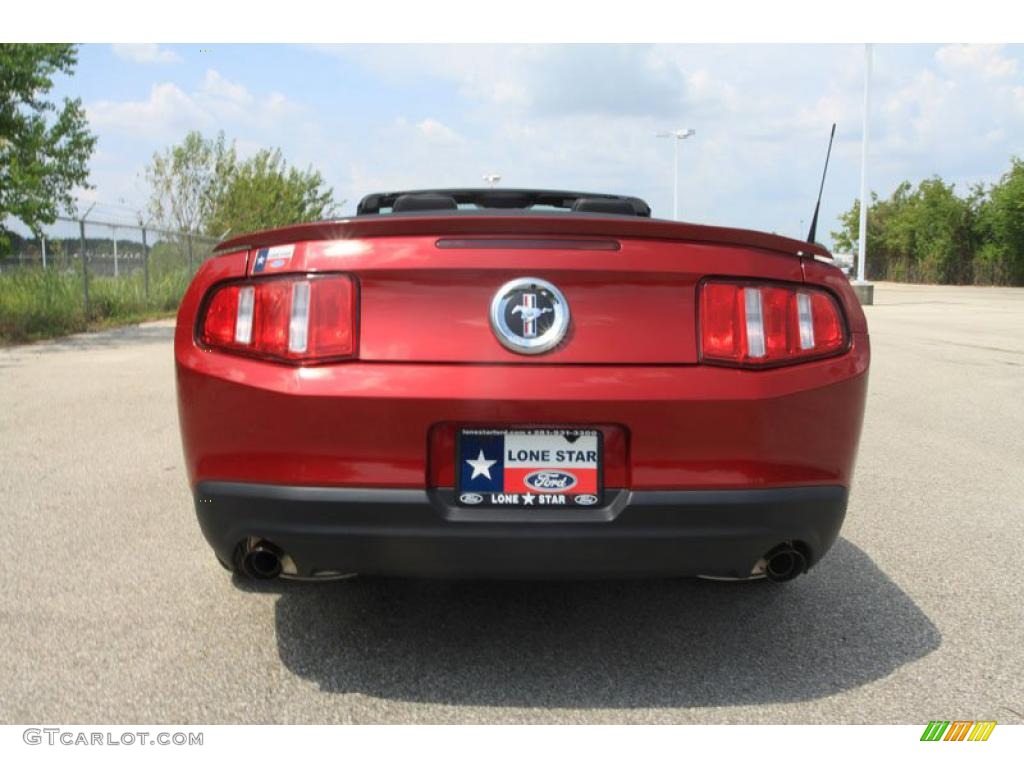2011 Mustang V6 Premium Convertible - Red Candy Metallic / Charcoal Black photo #12