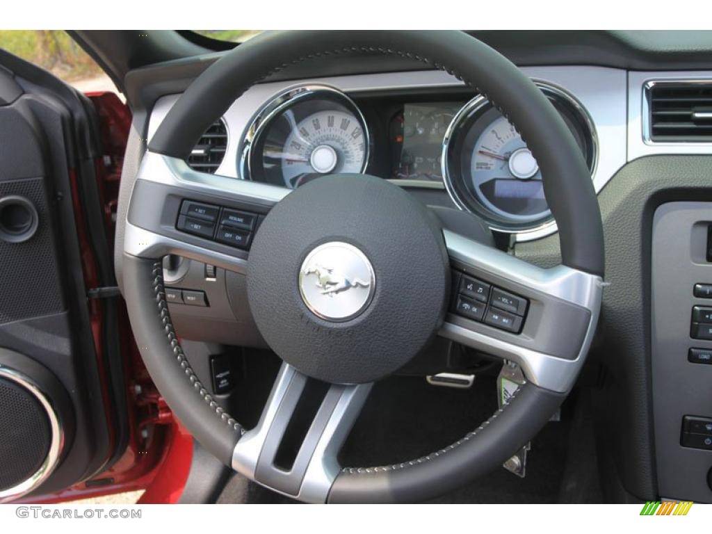 2011 Mustang V6 Premium Convertible - Red Candy Metallic / Charcoal Black photo #14