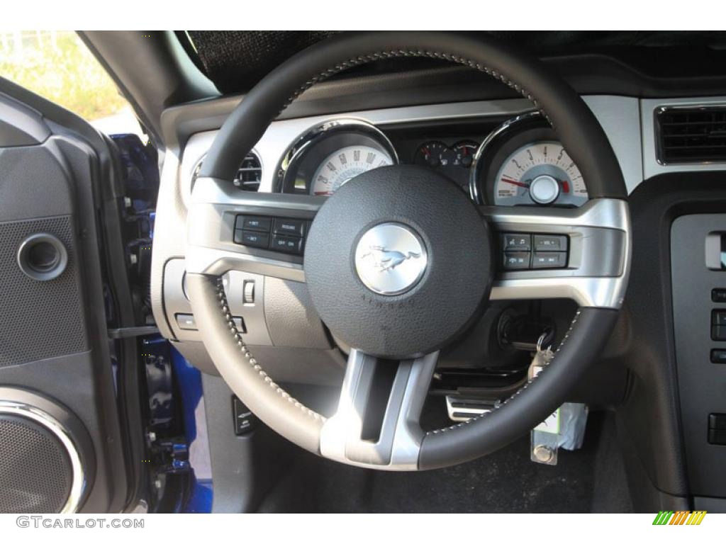 2011 Mustang V6 Premium Coupe - Kona Blue Metallic / Charcoal Black photo #13