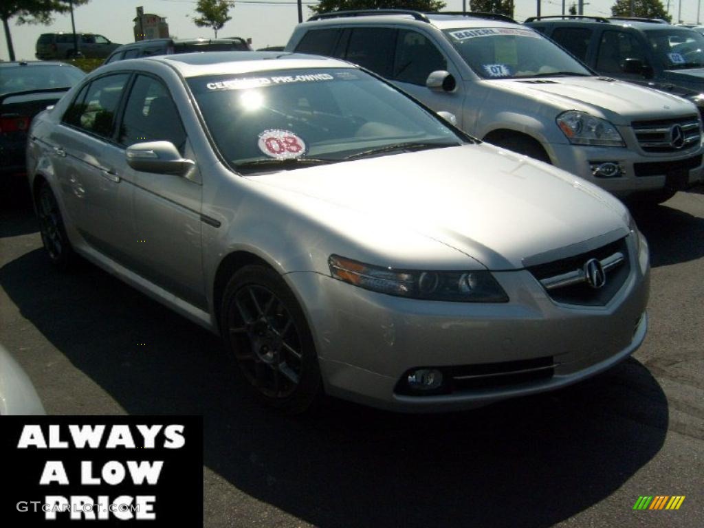 2008 TL 3.5 Type-S - Alabaster Silver Metallic / Ebony/Silver photo #1