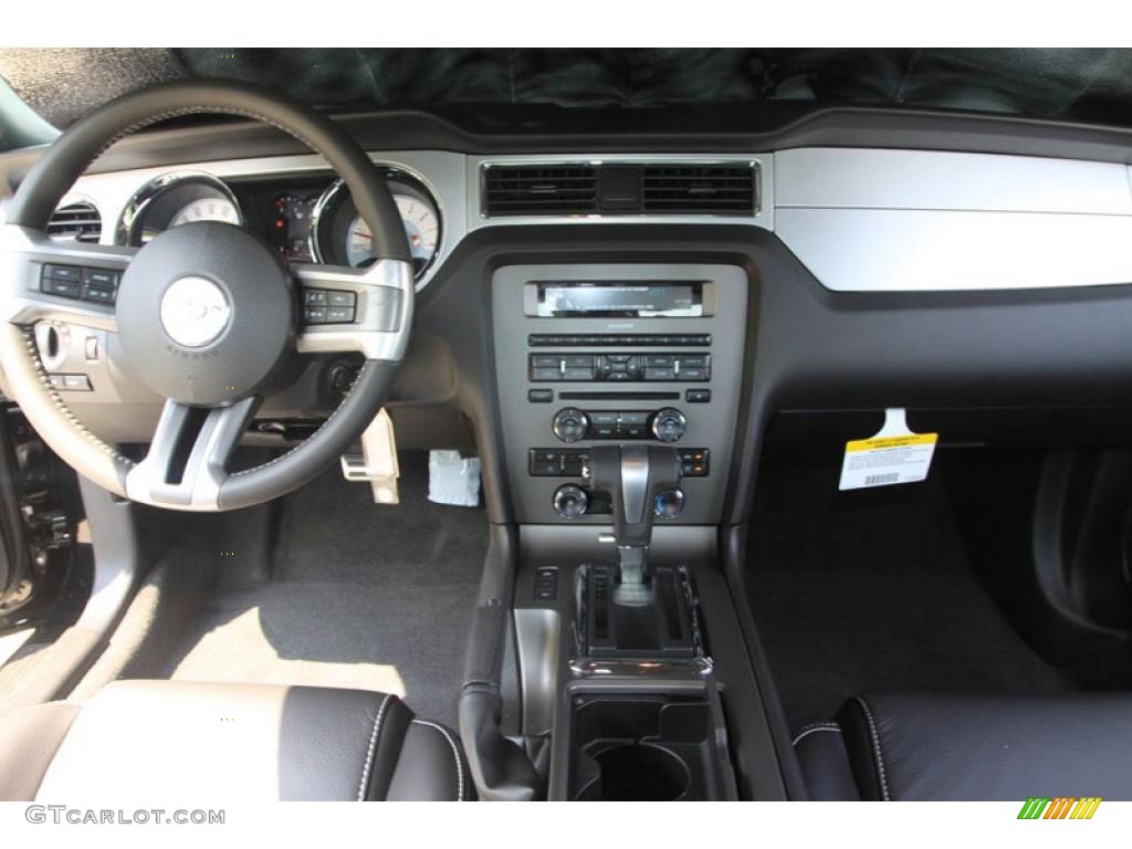 2011 Mustang V6 Premium Coupe - Ebony Black / Charcoal Black photo #12