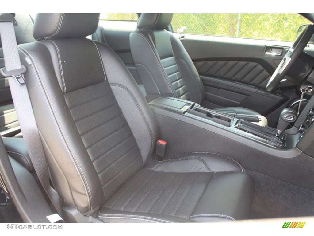 2011 Mustang V6 Premium Coupe - Ebony Black / Charcoal Black photo #15