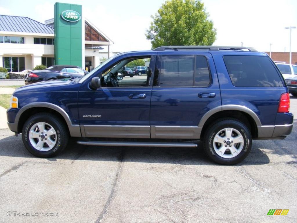 2004 Explorer XLT 4x4 - Dark Blue Pearl Metallic / Graphite photo #2