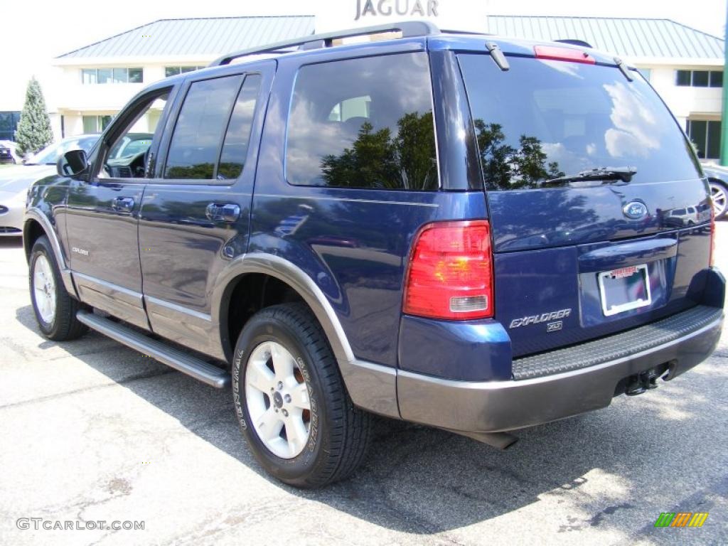 2004 Explorer XLT 4x4 - Dark Blue Pearl Metallic / Graphite photo #3