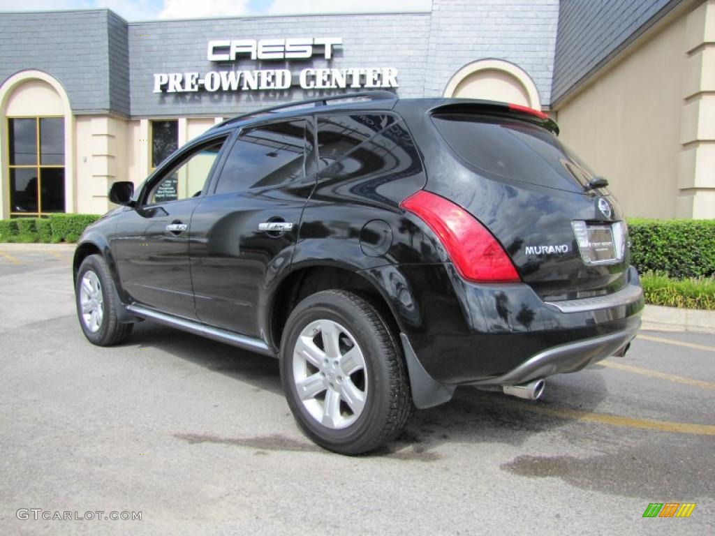 2006 Murano SL - Super Black / Charcoal photo #5