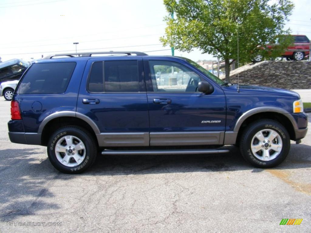 2004 Explorer XLT 4x4 - Dark Blue Pearl Metallic / Graphite photo #6