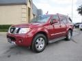 2008 Red Brawn Nissan Pathfinder LE  photo #3