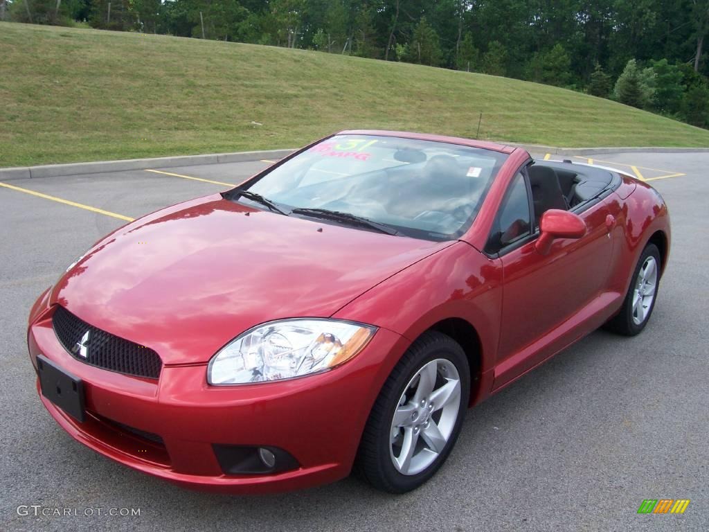 2009 Eclipse Spyder GS - Rave Red Pearl / Dark Charcoal photo #1