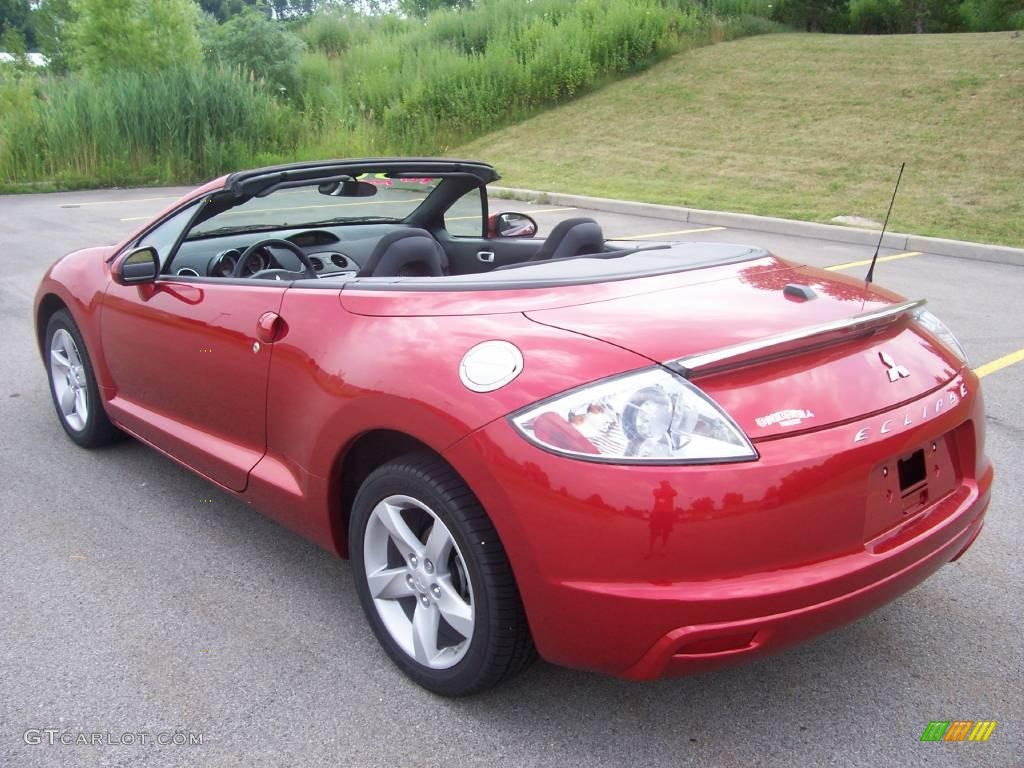 2009 Eclipse Spyder GS - Rave Red Pearl / Dark Charcoal photo #3