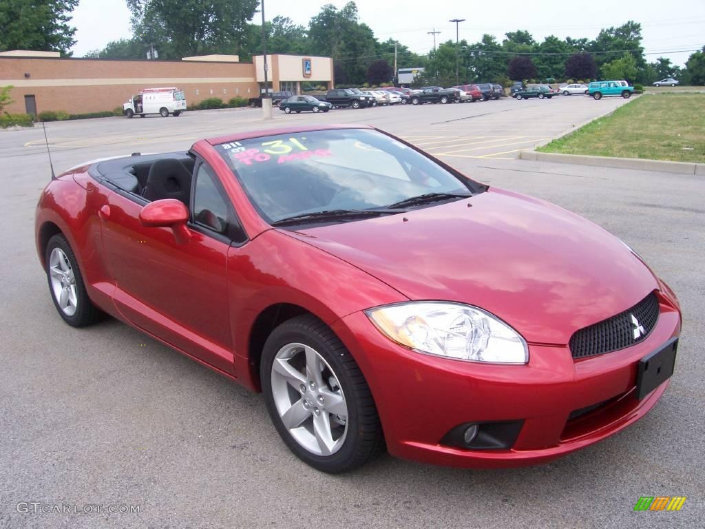2009 Eclipse Spyder GS - Rave Red Pearl / Dark Charcoal photo #7