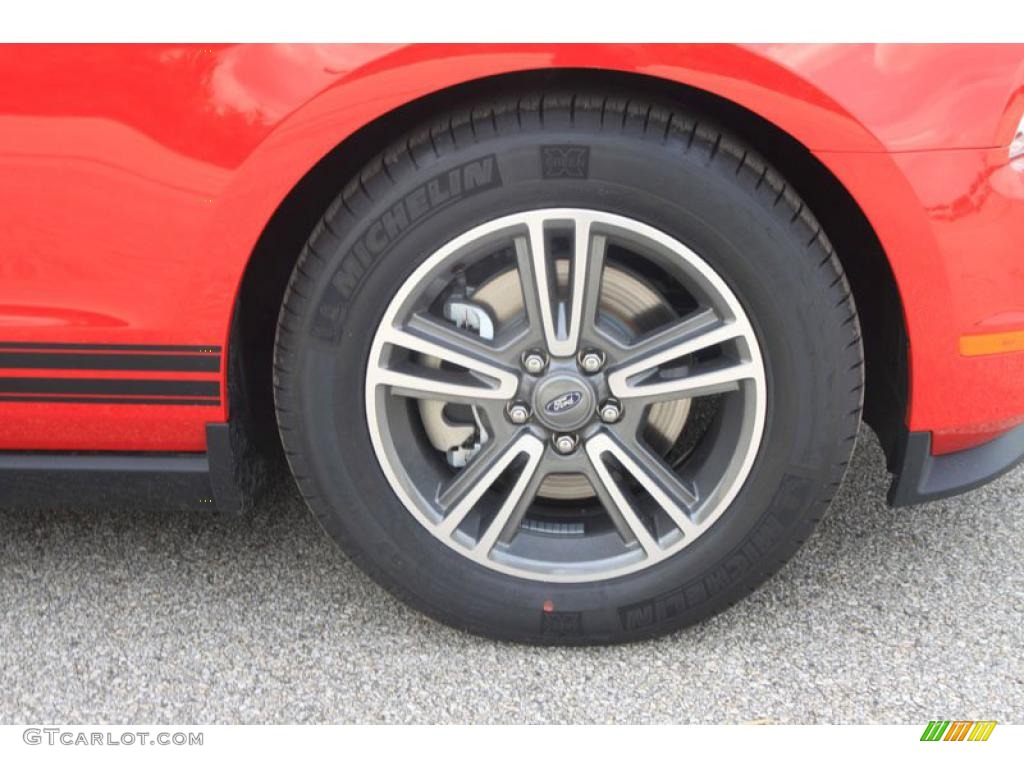 2011 Mustang V6 Premium Coupe - Race Red / Charcoal Black photo #10