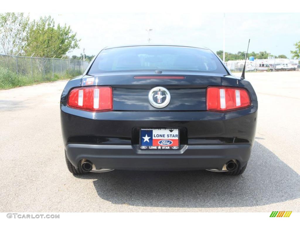 2011 Mustang V6 Premium Coupe - Ebony Black / Charcoal Black photo #11