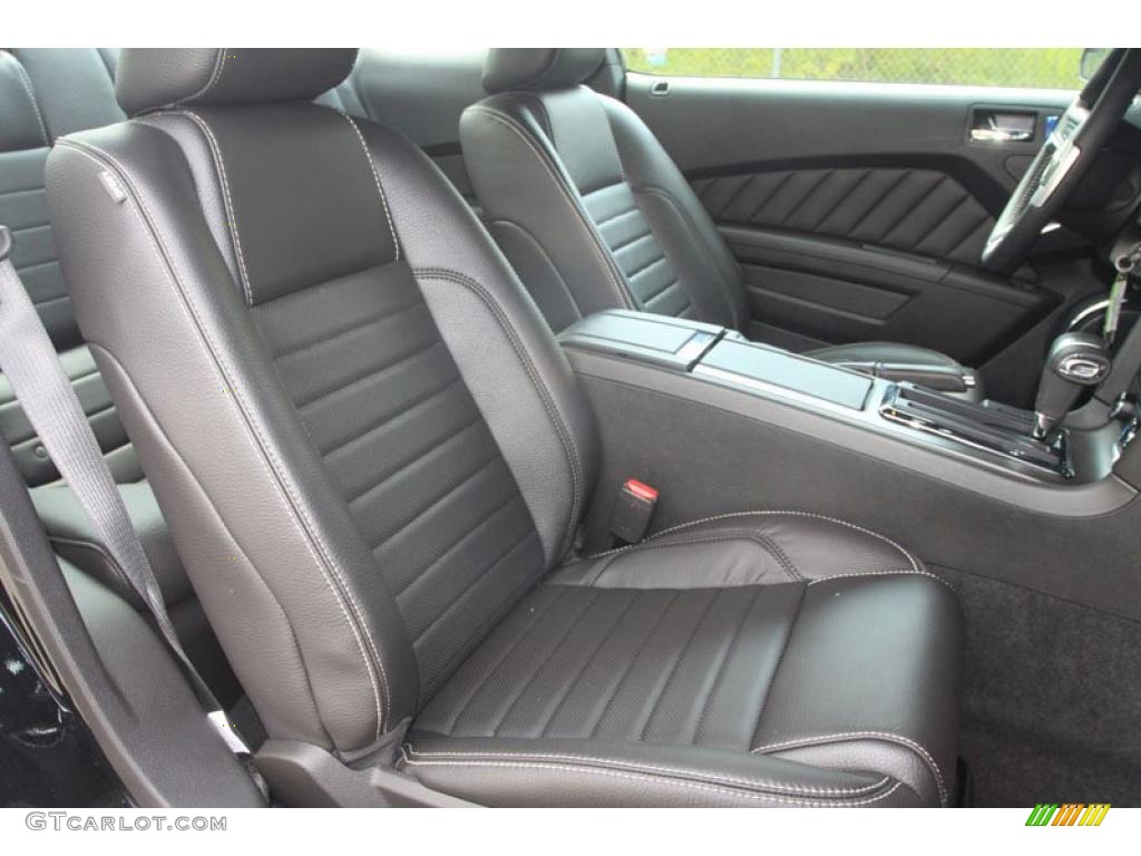 2011 Mustang V6 Premium Coupe - Ebony Black / Charcoal Black photo #15