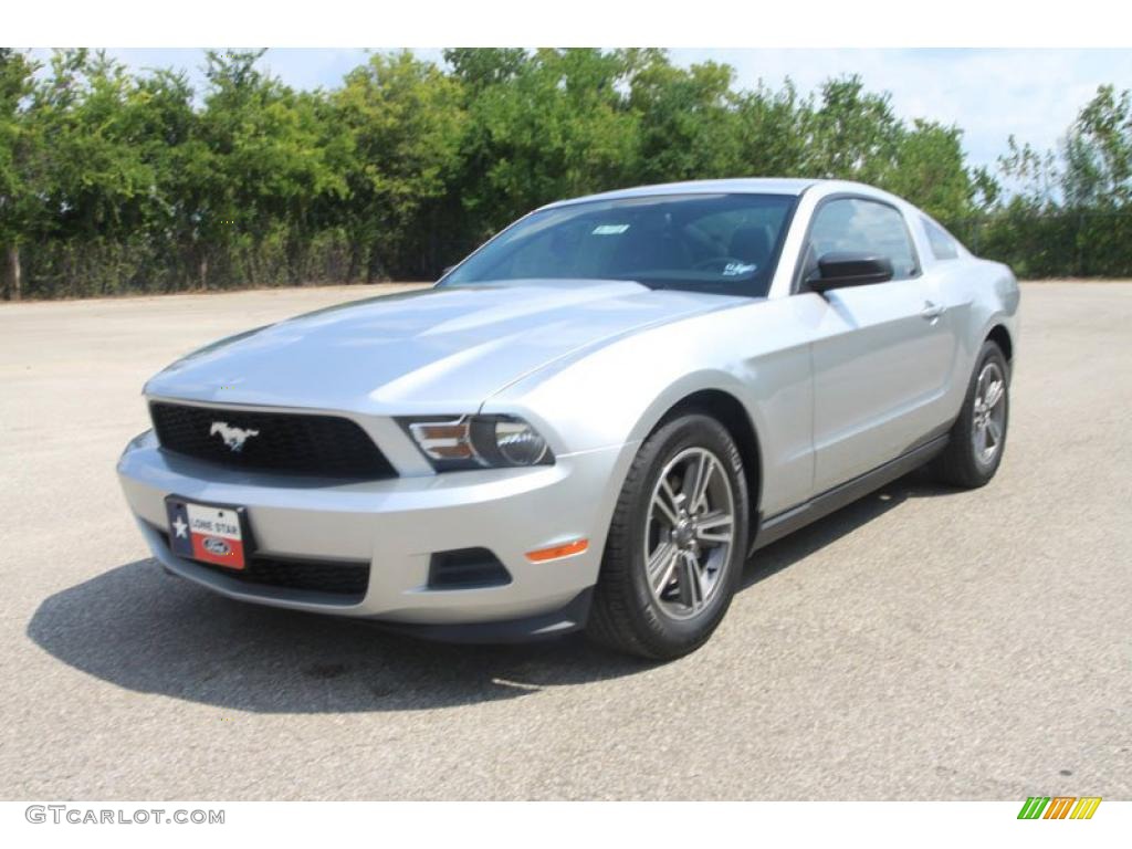 2011 Mustang V6 Premium Coupe - Ingot Silver Metallic / Charcoal Black photo #8