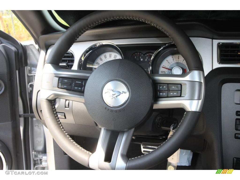 2011 Mustang V6 Premium Coupe - Ingot Silver Metallic / Charcoal Black photo #13