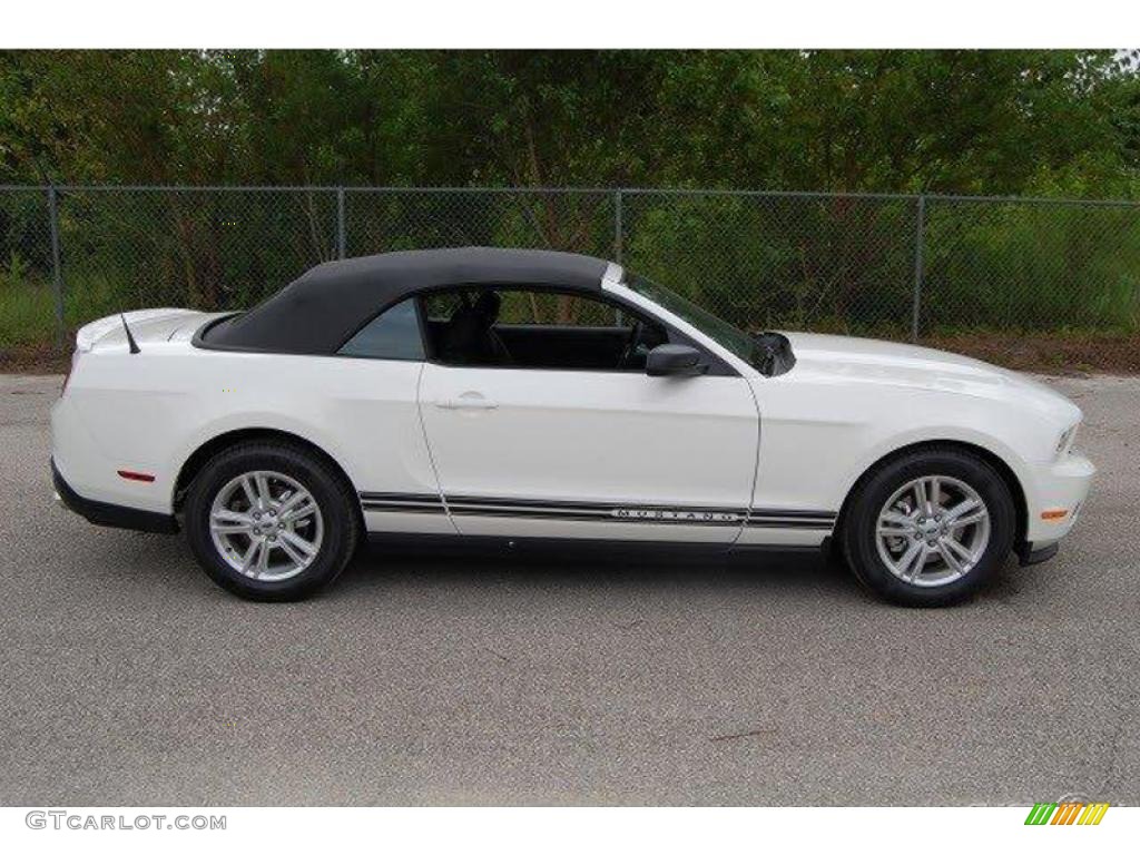 2011 Mustang V6 Convertible - Performance White / Charcoal Black photo #1