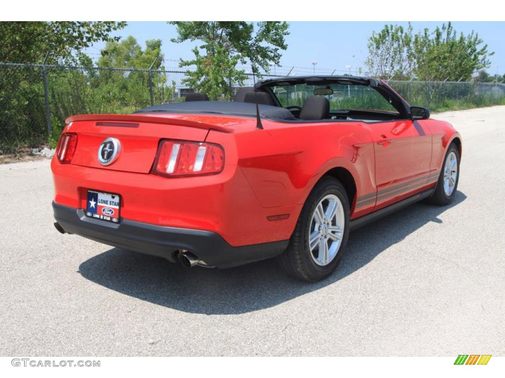 2011 Mustang V6 Convertible - Race Red / Charcoal Black photo #3