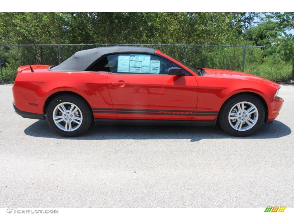 2011 Mustang V6 Convertible - Race Red / Charcoal Black photo #18