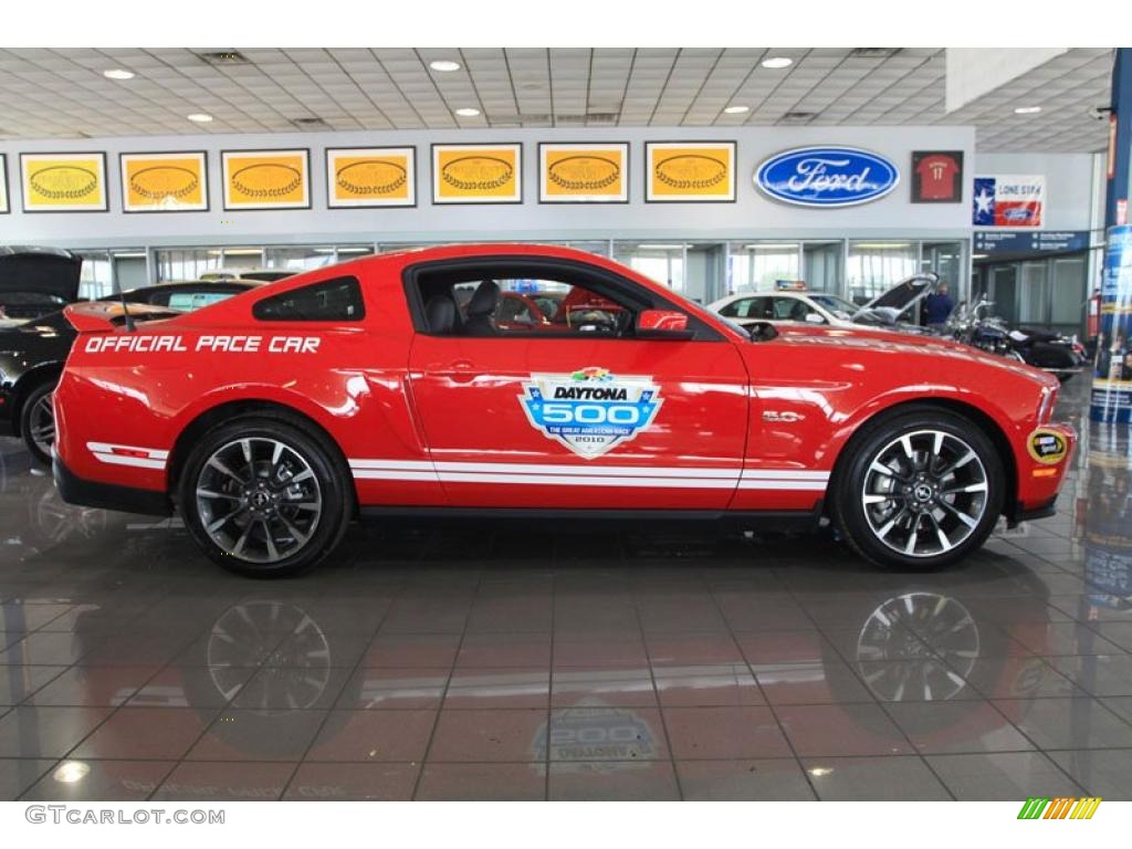 Race Red 2011 Ford Mustang GT Coupe Daytona 500 Official Pace Car Exterior Photo #35573259