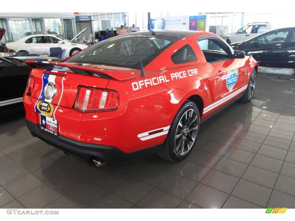 2011 Mustang GT Coupe Daytona 500 Official Pace Car - Race Red / Charcoal Black/Carbon photo #3