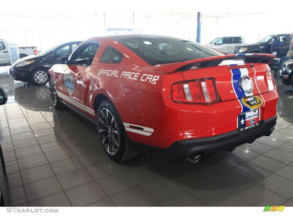 2011 Mustang GT Coupe Daytona 500 Official Pace Car - Race Red / Charcoal Black/Carbon photo #12