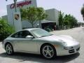 2007 Arctic Silver Metallic Porsche 911 Carrera Coupe  photo #2