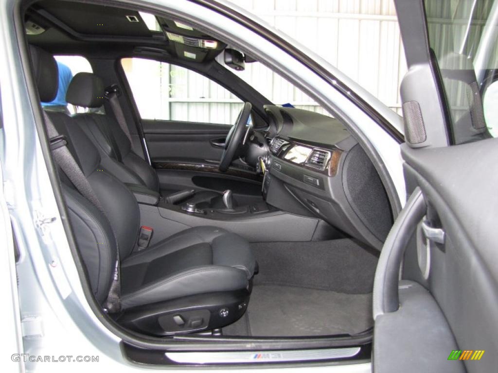 2009 M3 Sedan - Silverstone II Metallic / Black Novillo Leather photo #11