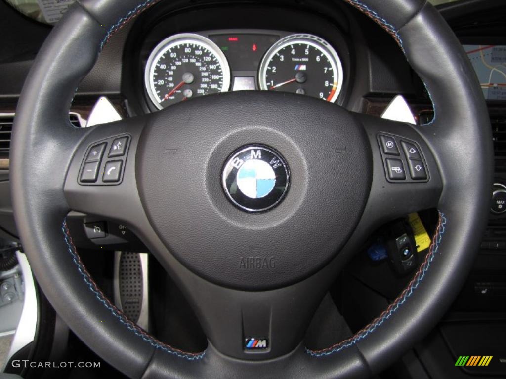 2009 M3 Sedan - Silverstone II Metallic / Black Novillo Leather photo #18