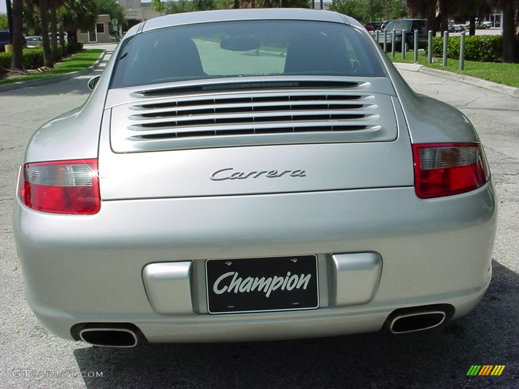2007 911 Carrera Coupe - Arctic Silver Metallic / Stone Grey photo #4