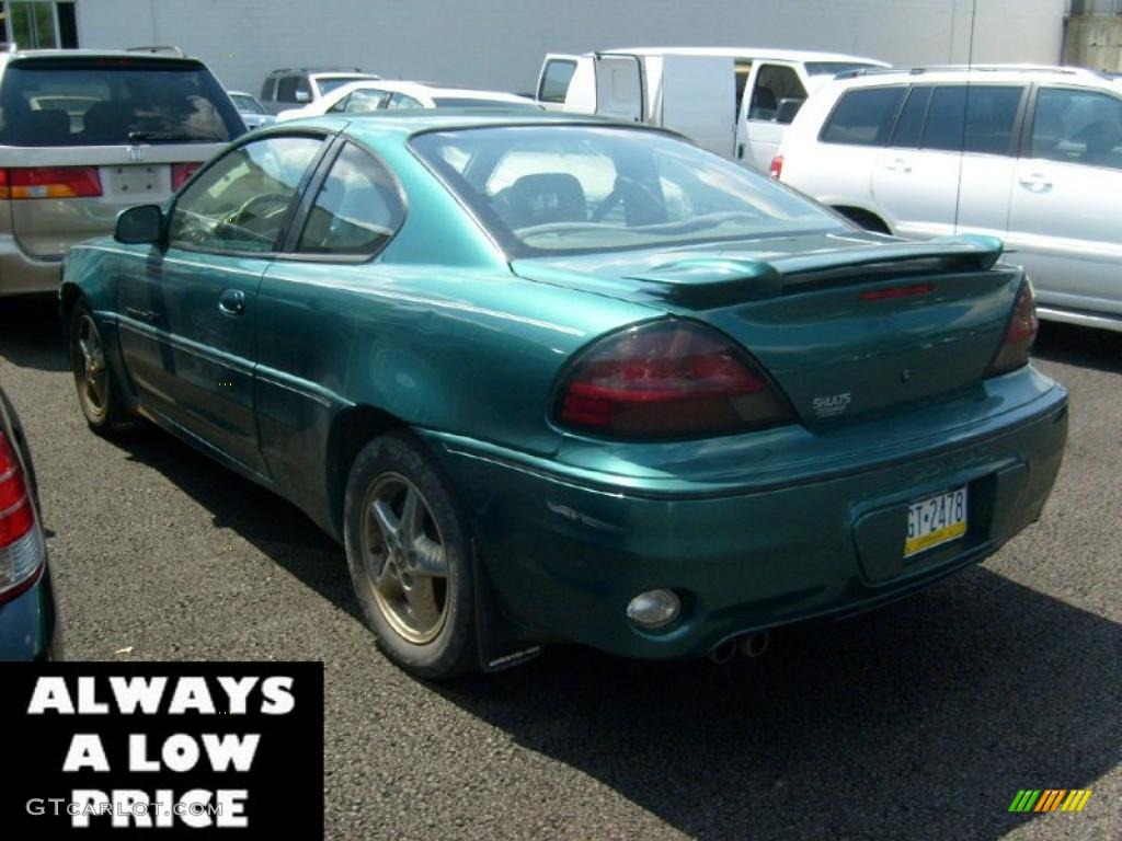 1999 Grand Am GT Coupe - Medium Green Blue Metallic / Dark Pewter photo #3