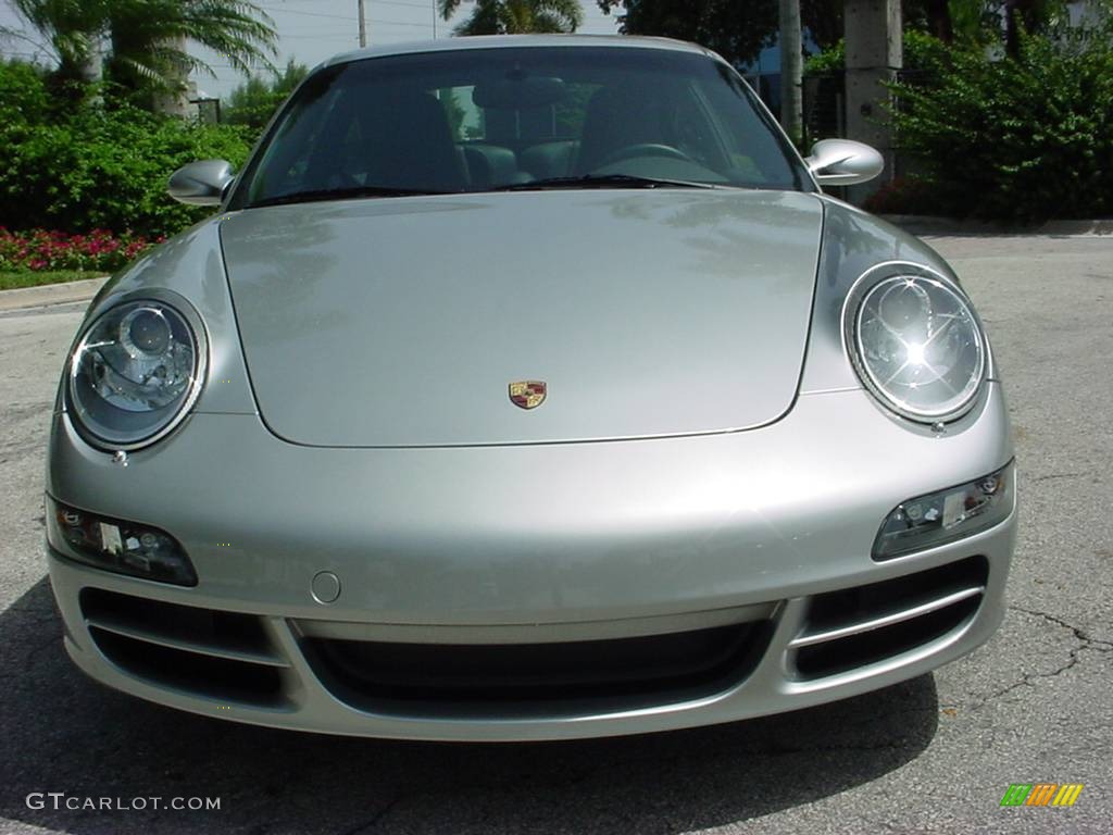 2007 911 Carrera Coupe - Arctic Silver Metallic / Stone Grey photo #8