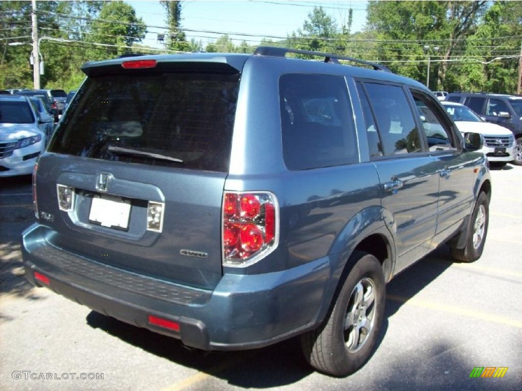 2008 Pilot Special Edition 4WD - Steel Blue Metallic / Gray photo #24