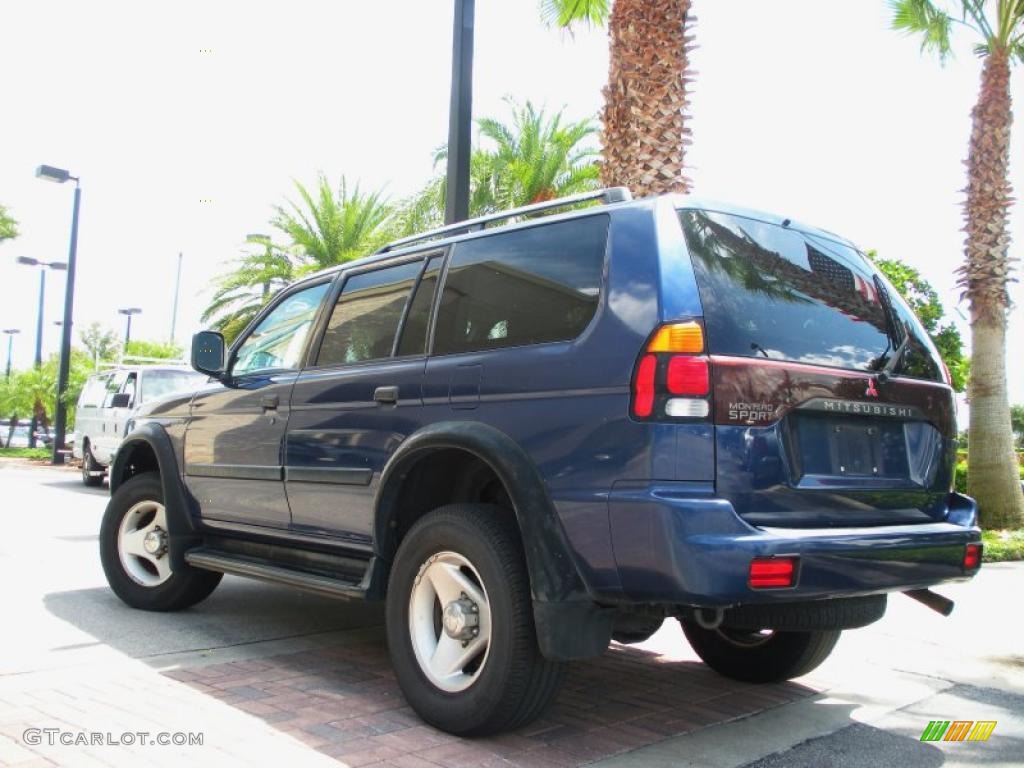 2001 Montero Sport LS - Royal Blue Pearl / Gray photo #8