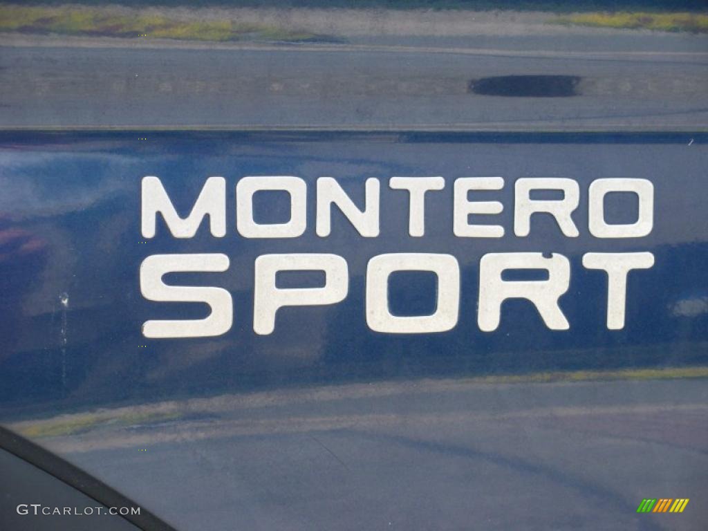 2001 Montero Sport LS - Royal Blue Pearl / Gray photo #9