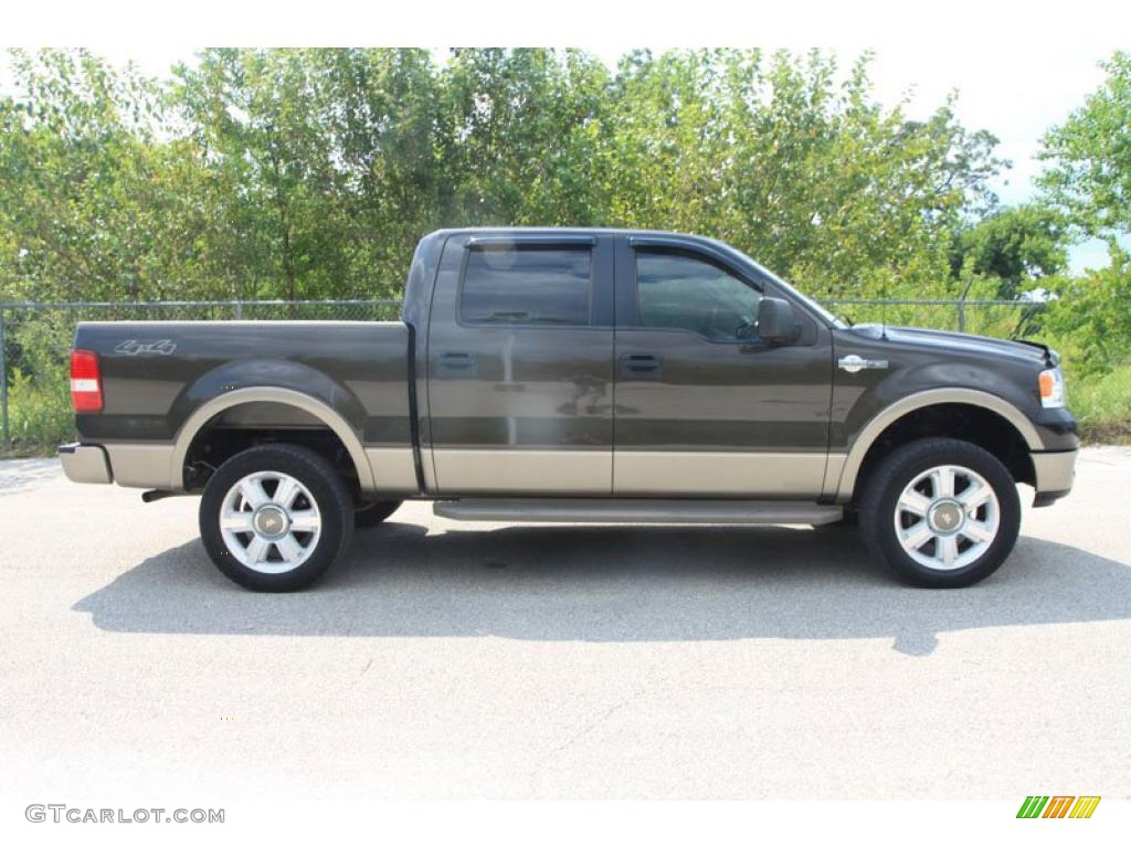 2005 F150 King Ranch SuperCrew 4x4 - Dark Stone Metallic / Tan photo #2