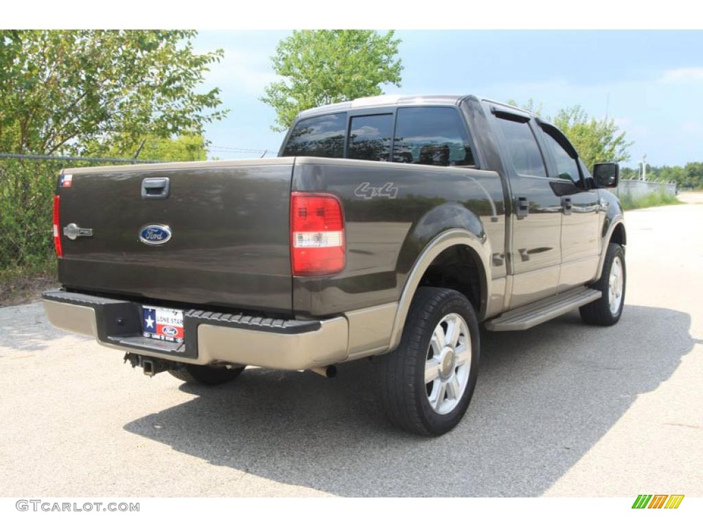 2005 F150 King Ranch SuperCrew 4x4 - Dark Stone Metallic / Tan photo #3