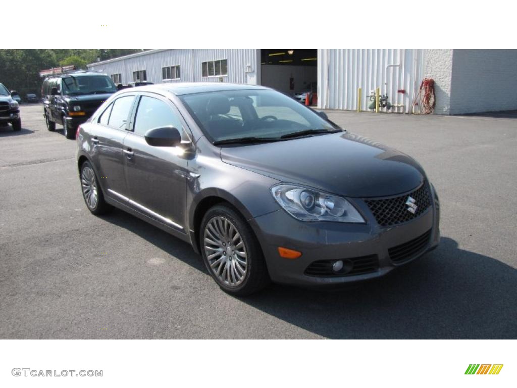 2010 Kizashi GTS AWD - Azure Gray Metallic / Black photo #4