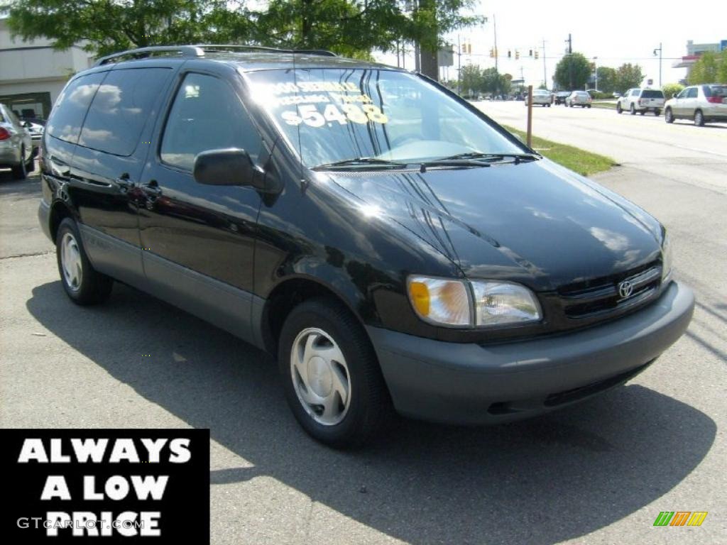 2000 Sienna LE - Black / Gray photo #1