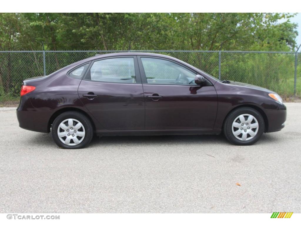 2009 Elantra GLS Sedan - Purple Rain / Gray photo #2