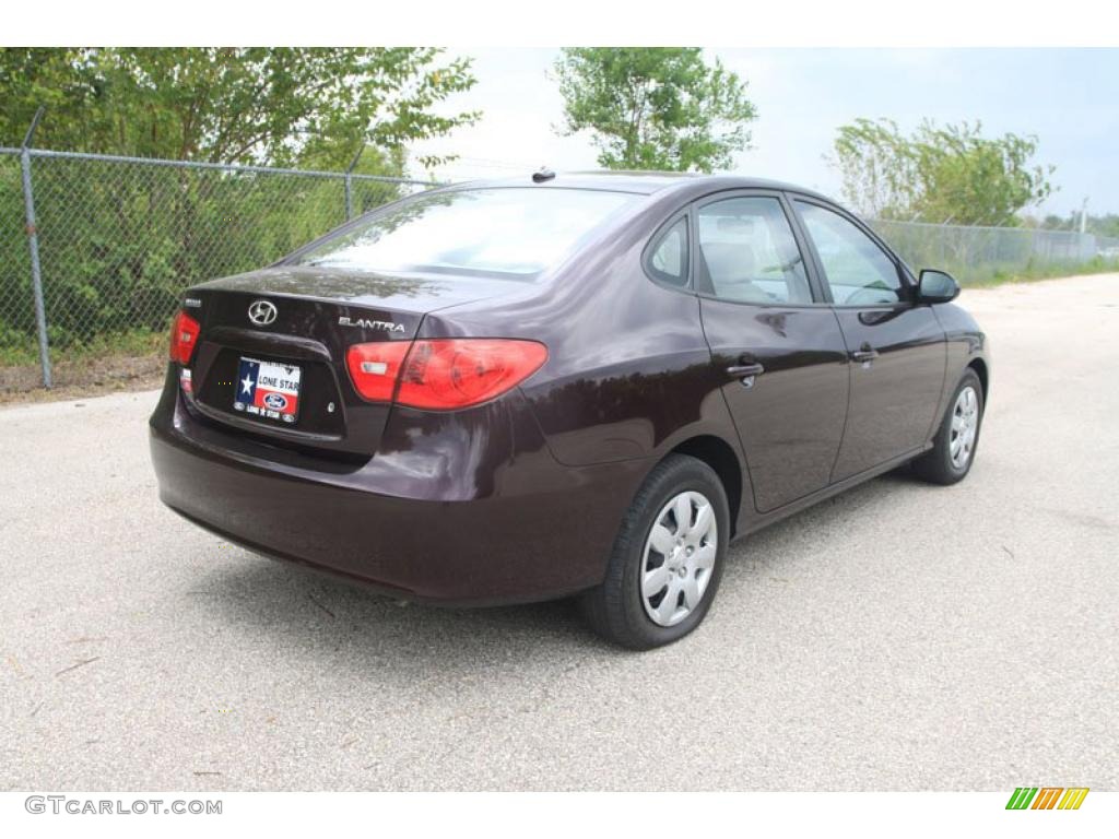 2009 Elantra GLS Sedan - Purple Rain / Gray photo #3