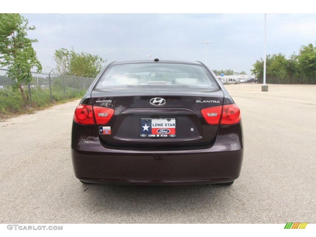 2009 Elantra GLS Sedan - Purple Rain / Gray photo #10