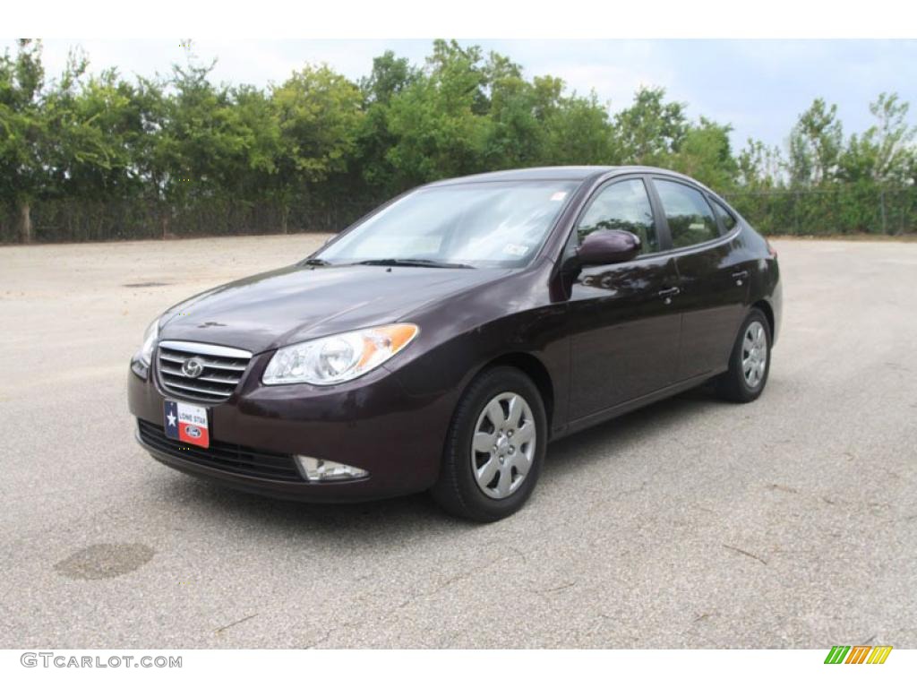 2009 Elantra GLS Sedan - Purple Rain / Gray photo #12