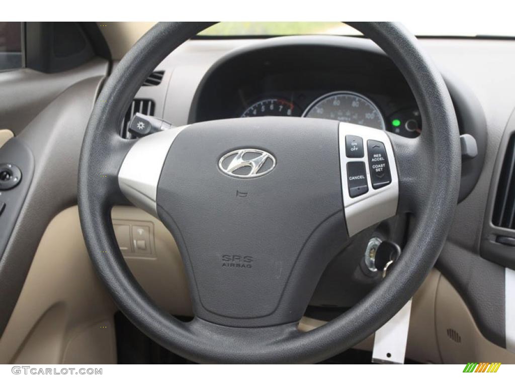 2009 Elantra GLS Sedan - Purple Rain / Gray photo #22