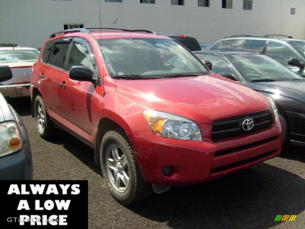 2007 RAV4 4WD - Barcelona Red Pearl / Ash Gray photo #1