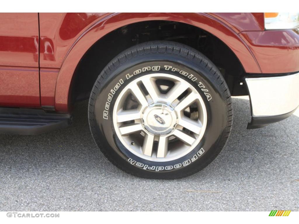 2006 F150 XLT SuperCrew - Dark Toreador Red Metallic / Tan photo #11